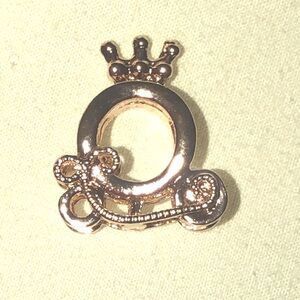 Rose Gold Cinderella Carriage Charm
